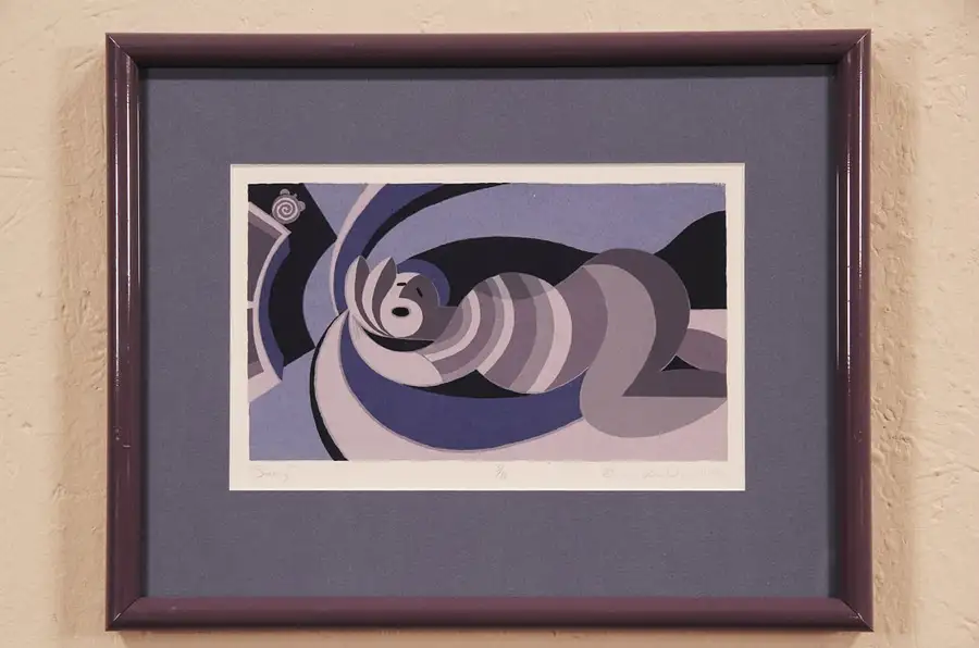 Main image of Bruce Bodden Snoring, Original 3/10 Serigraph 1992 Artwork