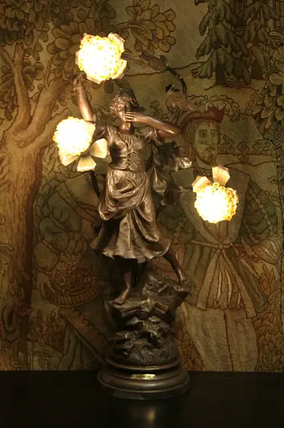 Main image of Allegresse or Exultation 1900 Raphael Antique Statue Lamp