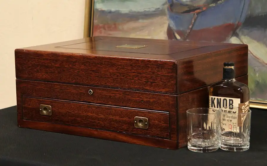 Main image of Humidor from Antique 1900 Silver or Jewelry Chest