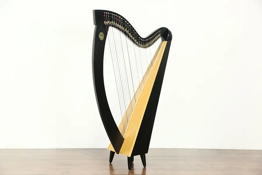 Main image of Lyon & Healy Signed Troubadour Harp, Sylvia Woods Music & Accessories