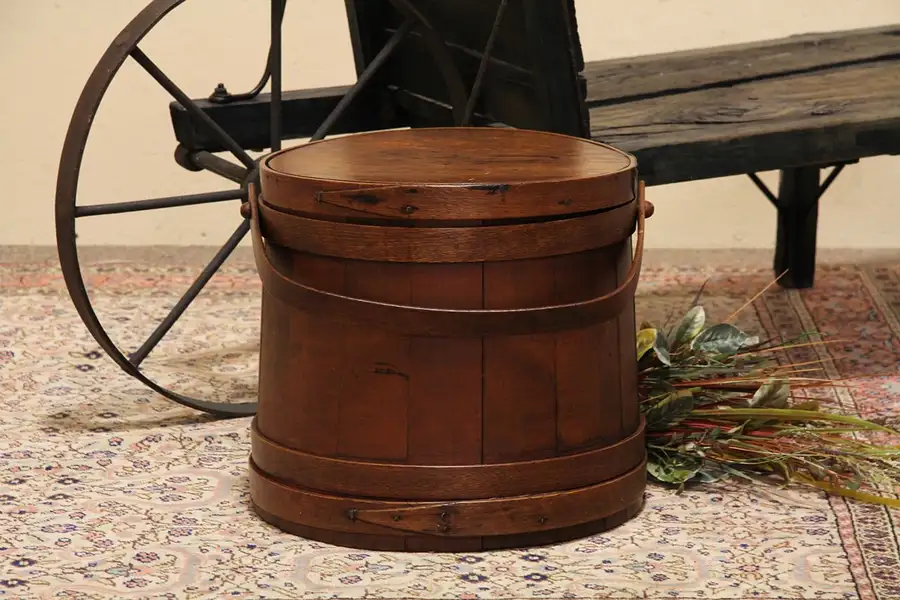 Main image of Country Pine Firkin or Sugar Bucket