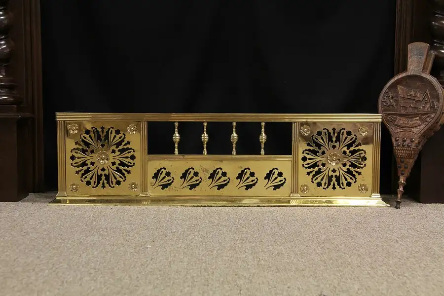 Main image of Brass Antique 1900 Fireplace Fender