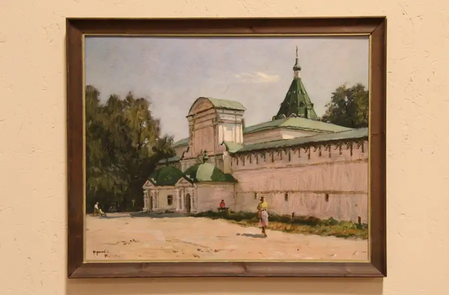 Main image of Oil Painting of Monastery at Novgorod, Russia