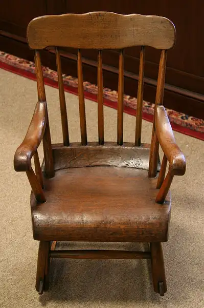 Main image of Antique New England Country Child's Boston Rocker