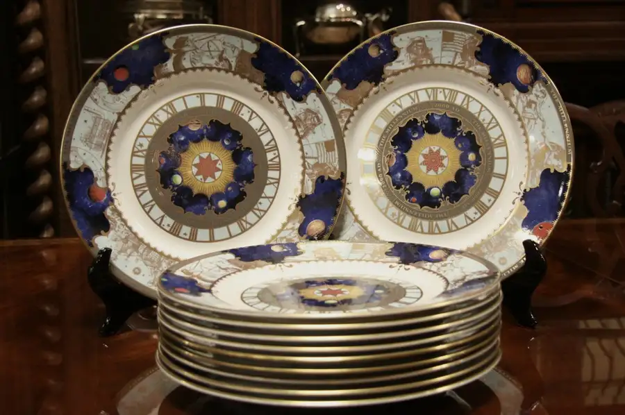 Main image of Set of 11 Royal Worcester Millennium 12" Service Plates or Chargers