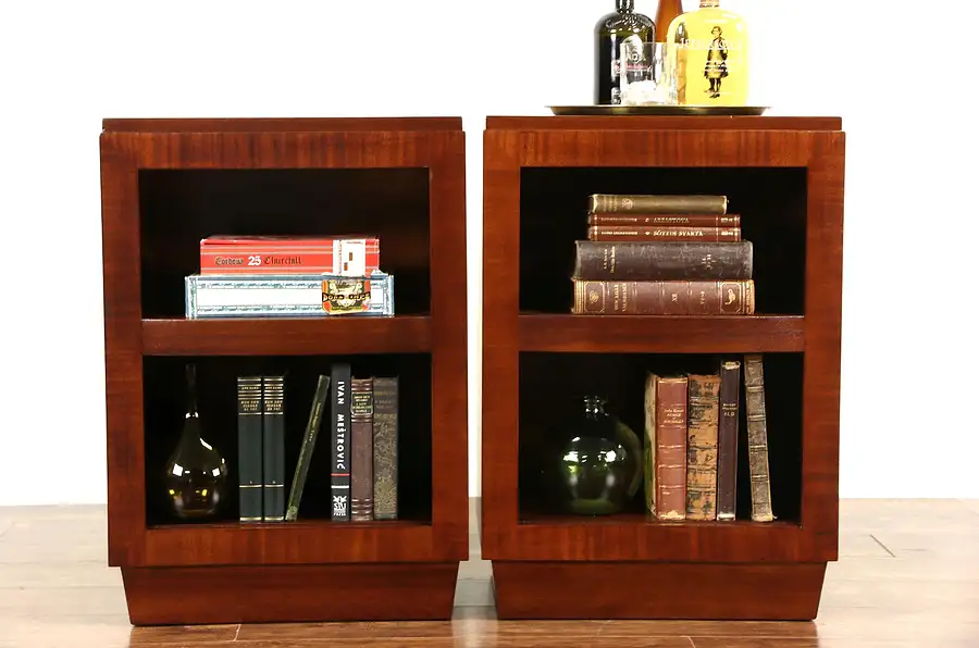 Main image of Pair Midcentury Modern 1960 Vintage Nightstands or End Tables