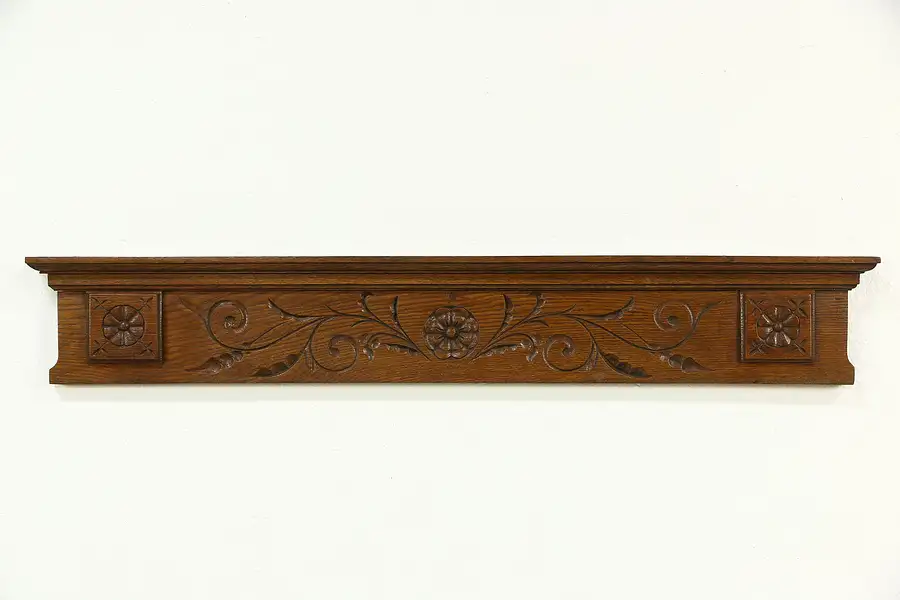 Main image of Oak 1880's Antique Archictectural Salvage Eastlake Crown or Crest