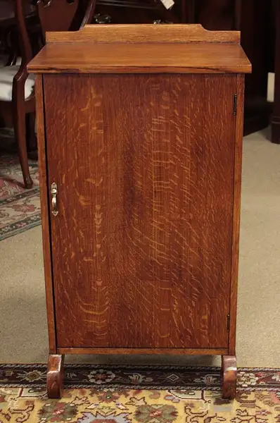 Main image of Quarter Sawn Oak 1900 Music Cabinet