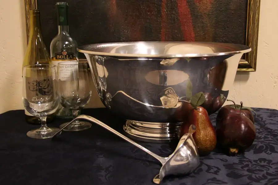 Main image of Silver Punch or Serving Revere Bowl & Ladle
