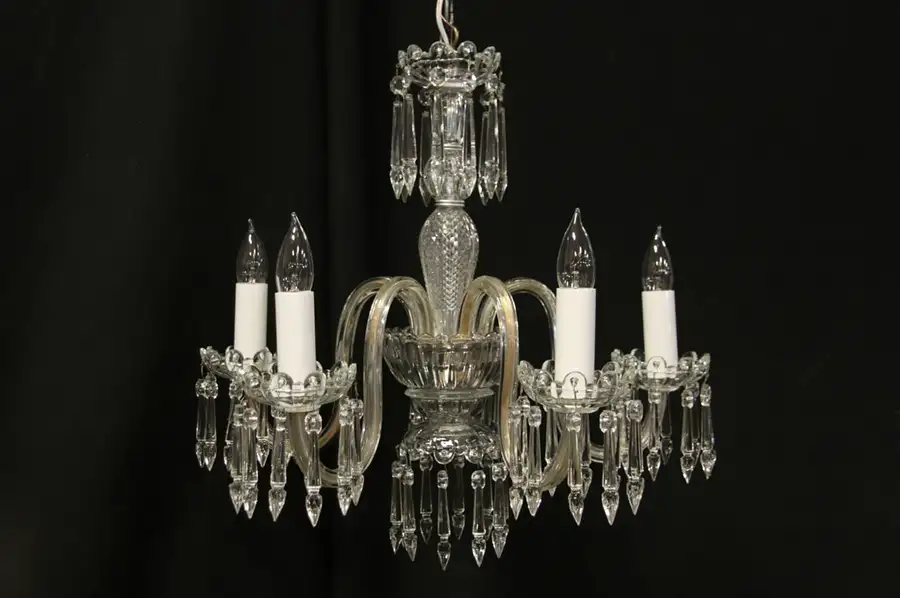 Main image of Crystal 5 Candle Vintage Chandelier