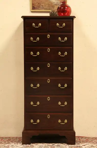 Main image of Lingerie Chest or Semainier, Vintage Mahogany Fancher of NY