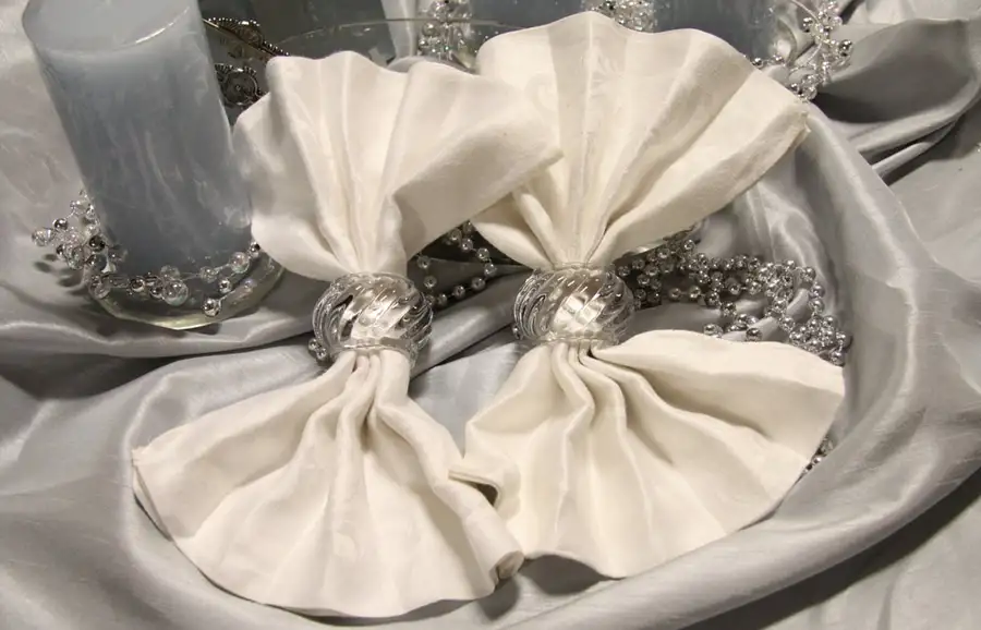 Main image of Pair of Baccarat Crystal Napkin Rings in Box