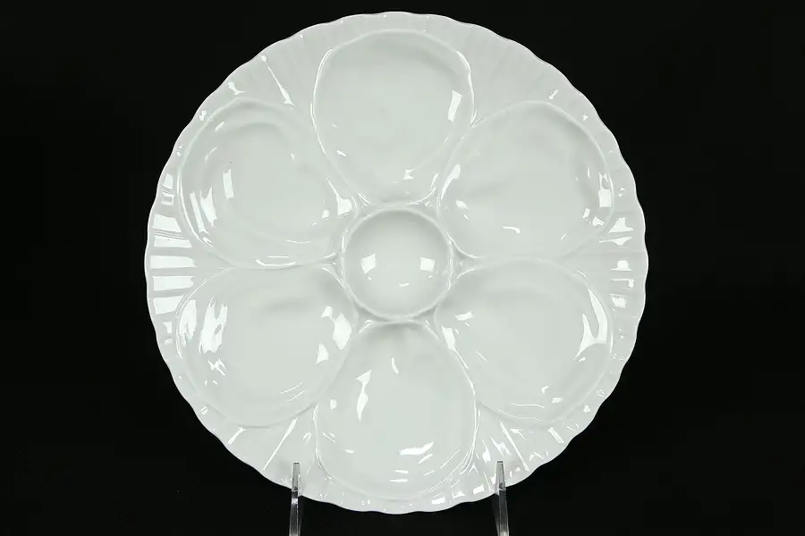 Main image of Pillivuyt France Signed Antique 1900's Oyster Plate