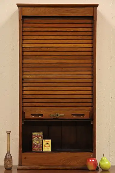 Main image of Victorian Rolltop Railroad Ticket Case