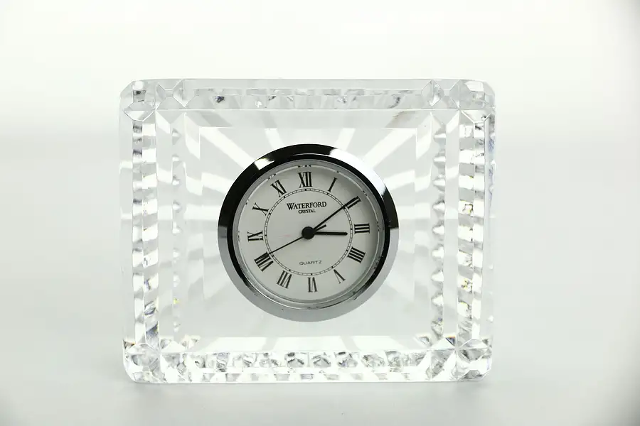 Main image of Waterford Signed Crystal Square Clock