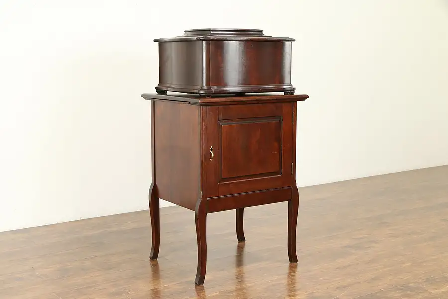 Main image of Regina Antique Mahogany Music Box, Ten 15" Disks & Base Cabinet