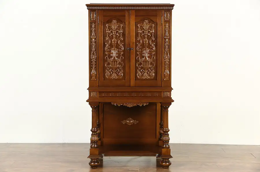 Main image of Sparton 1929 Antique Working Radio, Carved Walnut Cabinet
