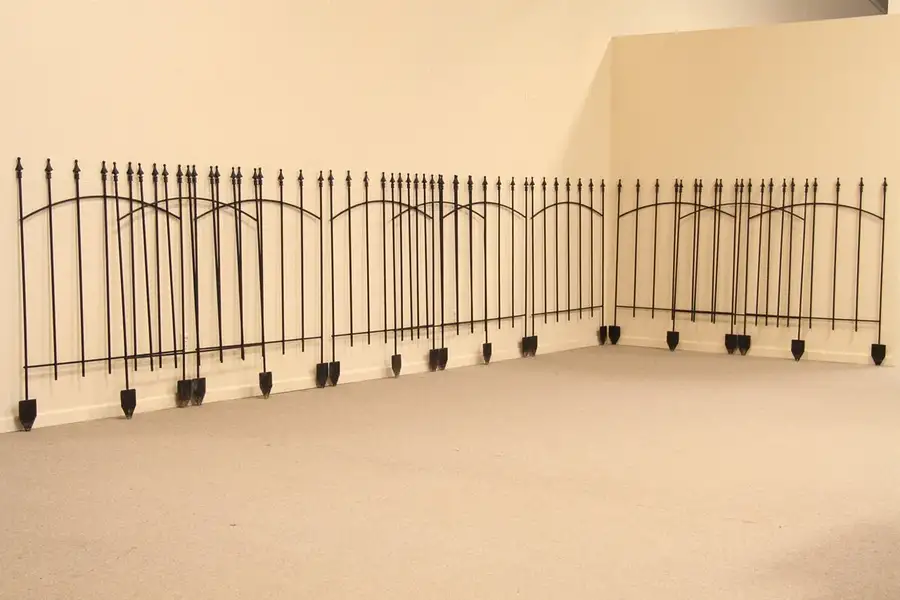 Main image of Movable 34' Vintage Wrought Iron Fence