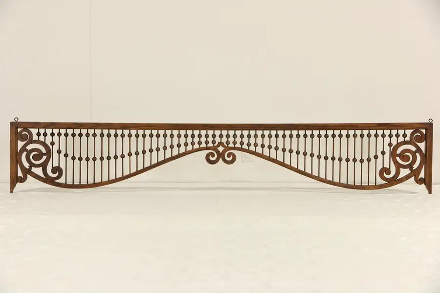 Main image of Oak Fretwork Grill Antique 1890's Architectural Salvage