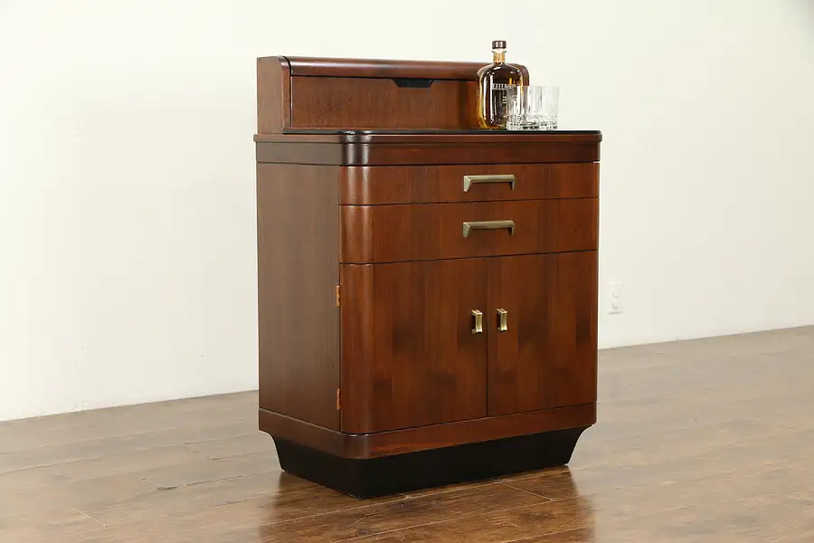 Main image of Hamilton Art Deco 1940's Vintage Medical, Dental or Bath Cabinet or Bar