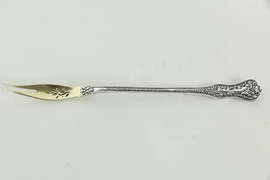Main image of Tiffany Olympian Sterling Silver Olive Fork Diana the Huntress, Pat. 1878