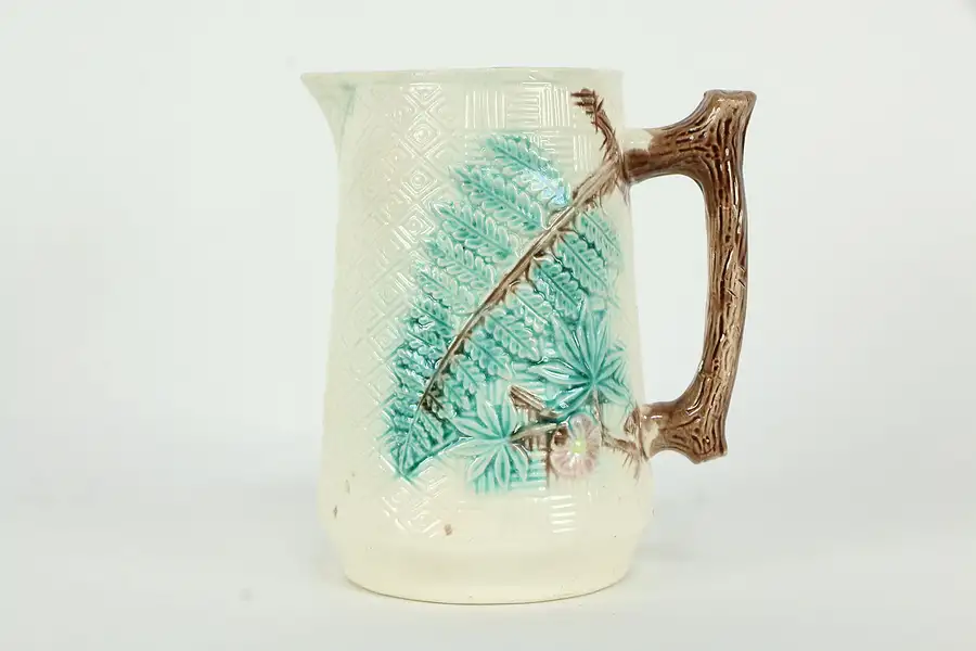 Main image of Victorian Style Majolica Hand Painted Pitcher