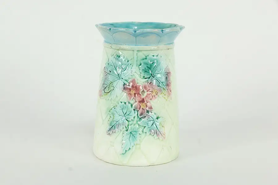 Main image of Victorian Style Majolica Hand Painted Spooner or Celery Holder