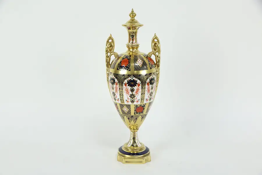 Main image of Traditional Imari Royal Crown Derby Two Handled Vase