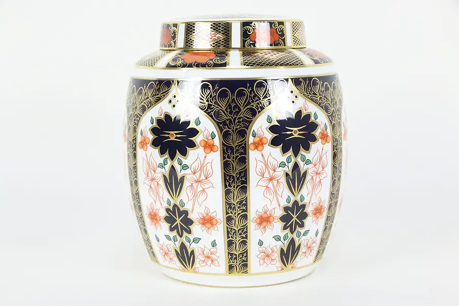 Main image of Old Imari Covered Large Tea Jar, English Royal Crown Derby