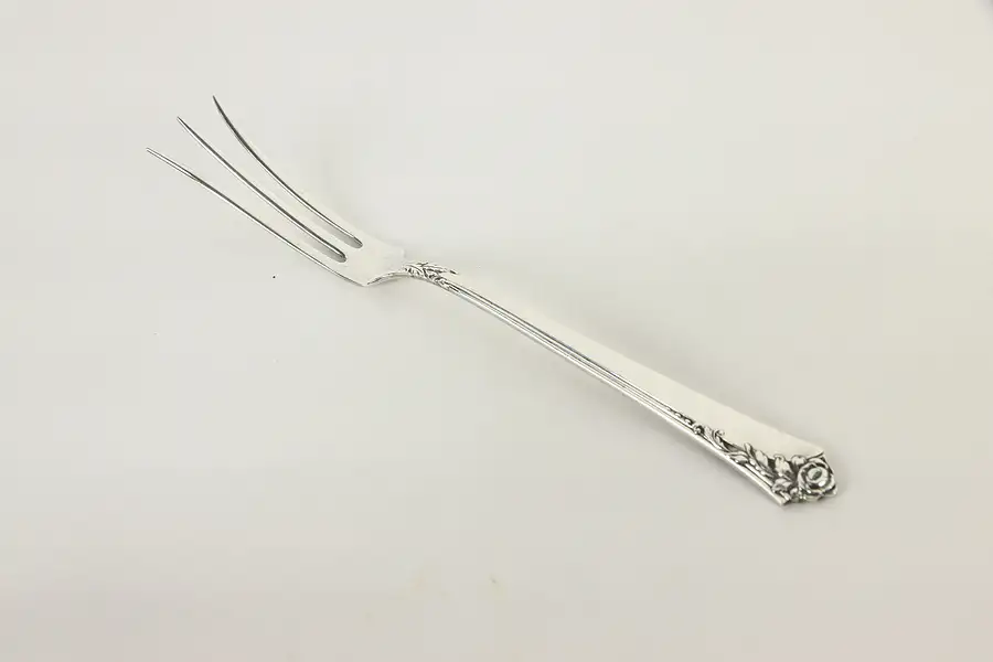 Main image of Sterling Silver Heirloom Damask Rose Pickle Fork 5.25"