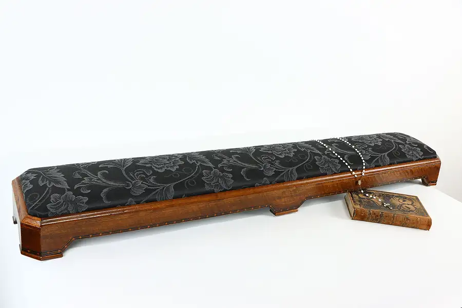 Main image of Biedermeier or Empire Antique Wedding Chapel Double Kneeler or Footstool