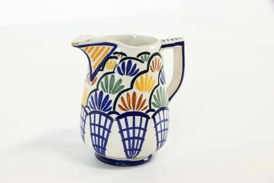 Main image of Henriot Quimper Signed Cream Pitcher, Hand Painted Brittany, France