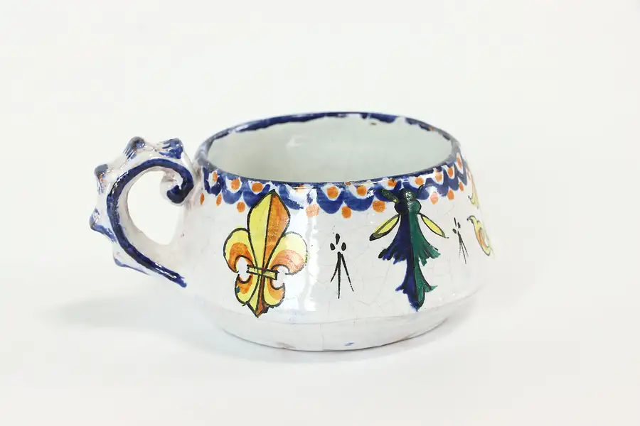 Main image of French Faience Hand Painted Tea Cup
