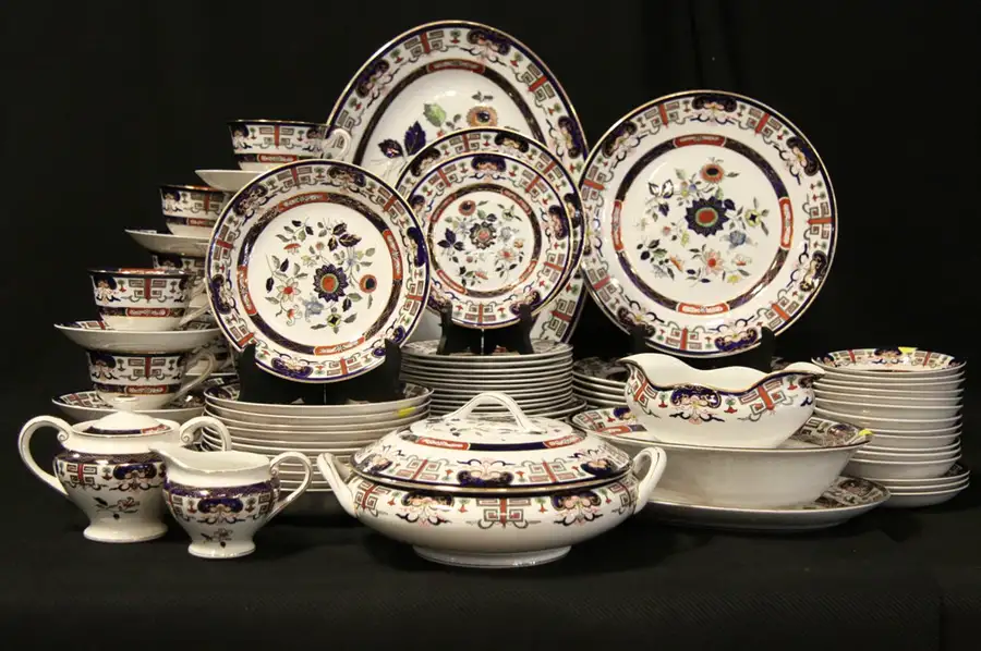 Main image of Set of Imari China, Occupied Japan, Serving Pieces