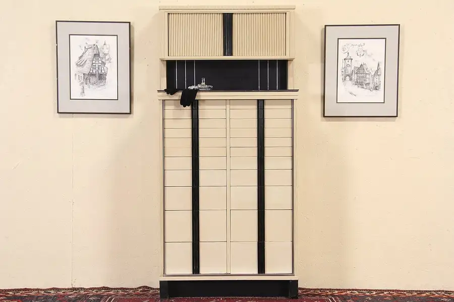 Main image of Art Deco to Midcentury Modern Dentist 22 Drawer Dental Cabinet, 1940