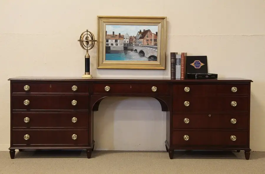 Main image of Kittinger Mahogany Desk or Credenza File Cabinet