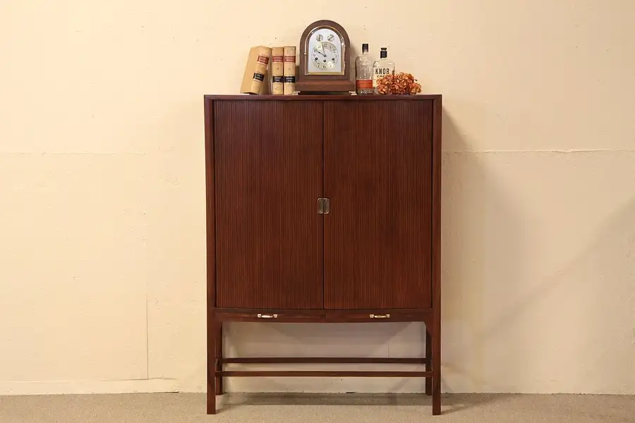 Main image of Danish Tambour Silver, File or Collector's Cabinet