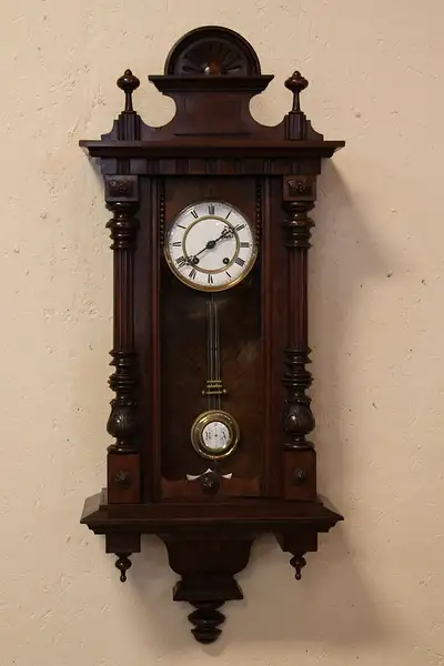 Main image of Victorian Antique Vienna Regulator Wall Clock