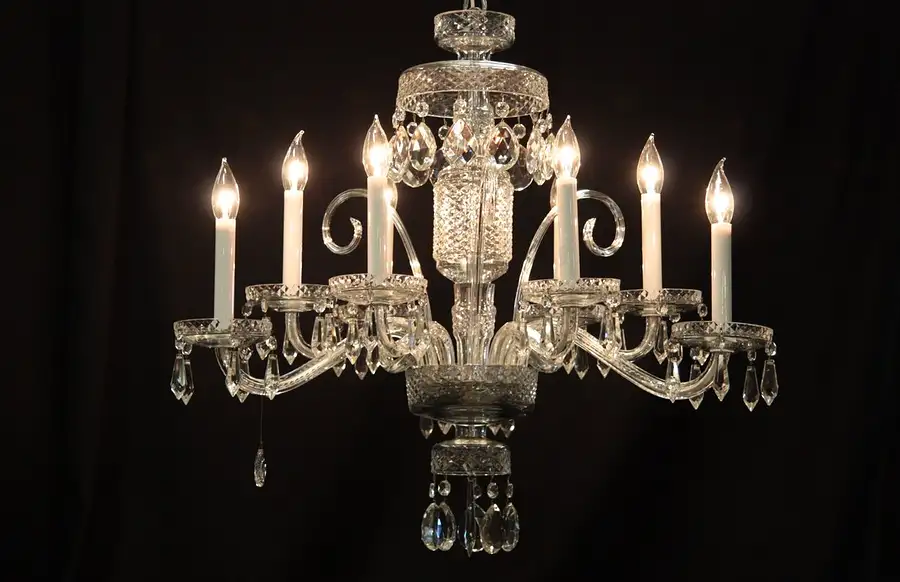 Main image of Bohemian Czech Cut Crystal Chandelier