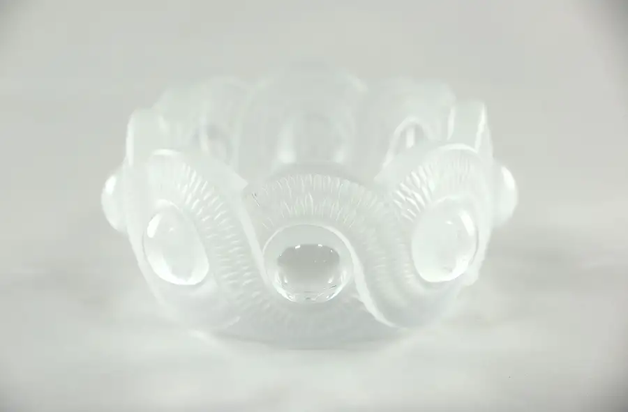 Main image of Lalique France Signed Etched Crystal Dish