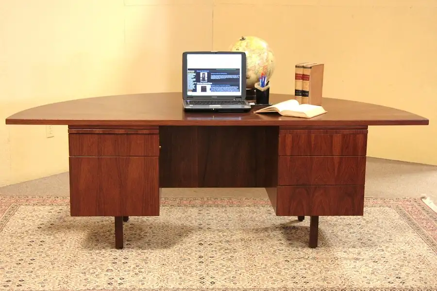 Main image of Sunburst Danish Modern Executive Desk