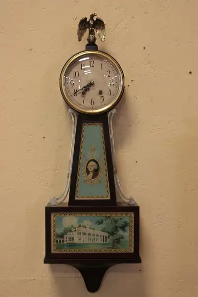 Main image of Plymouth Geo. Washington Antique Banjo Clock