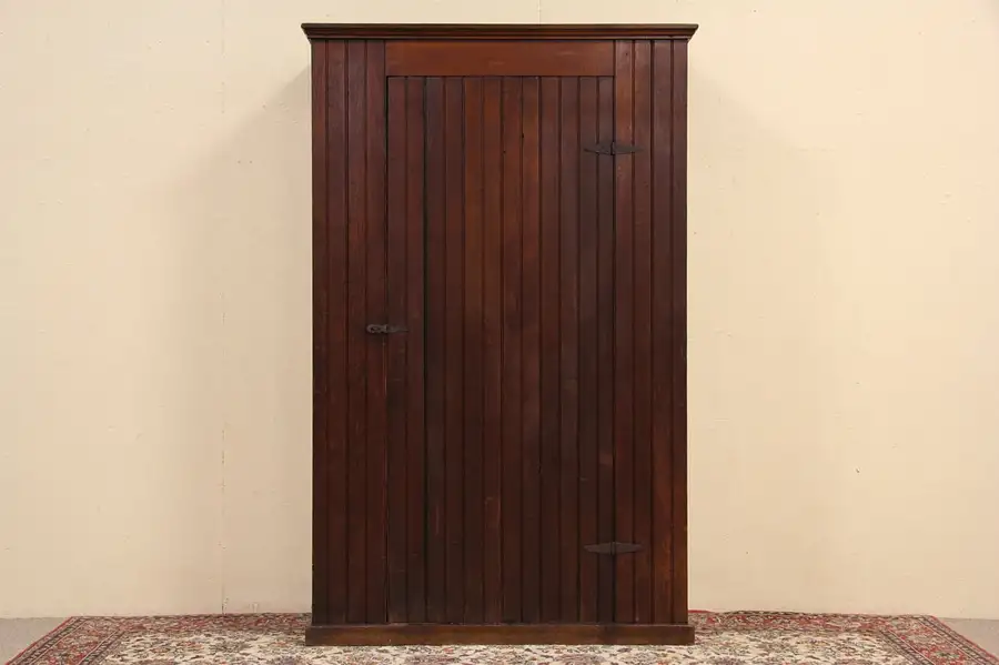 Main image of Rustic Country PIne Waiscoting Pantry Cupboard or Cabinet