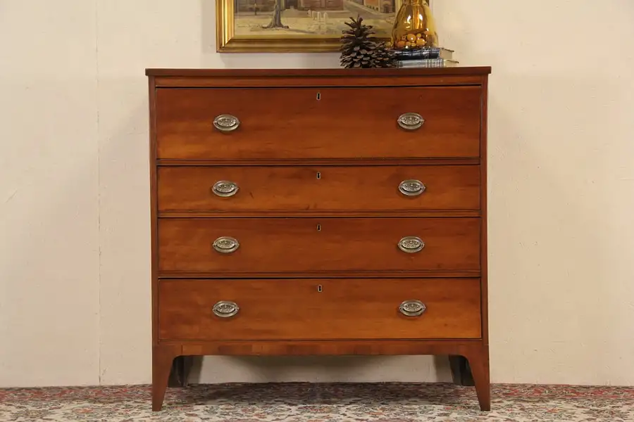 Main image of Hepplewhite 1790 Antique Chest or Dresser