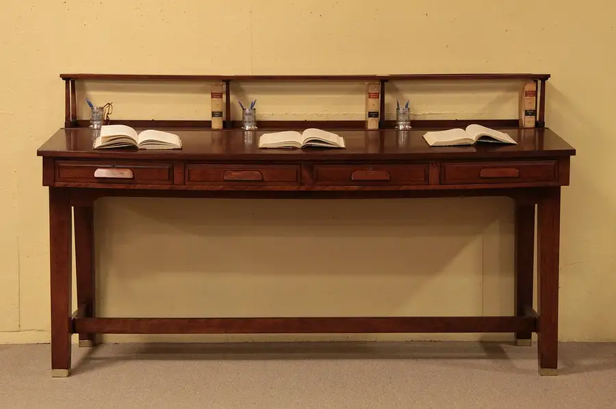 Main image of Stand Up or Stool Height 8' Antique Desk
