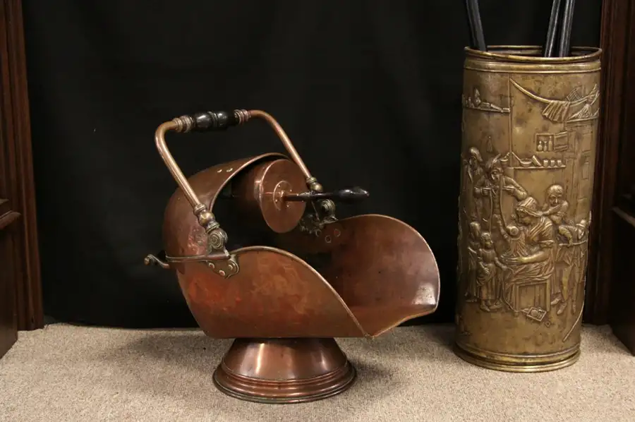 Main image of Copper Fireplace Coal or Pellet Hod