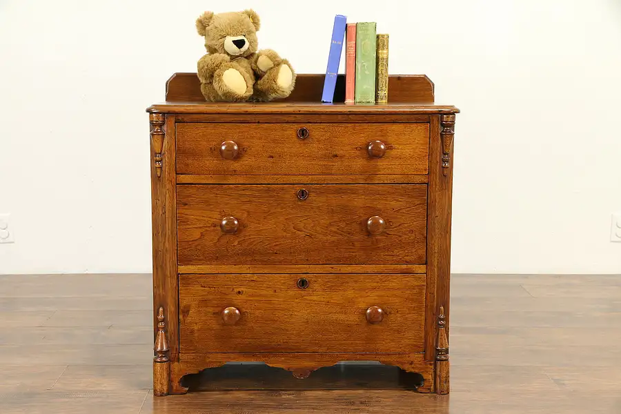 Main image of Victorian Antique Butternut Small Chest or Dresser