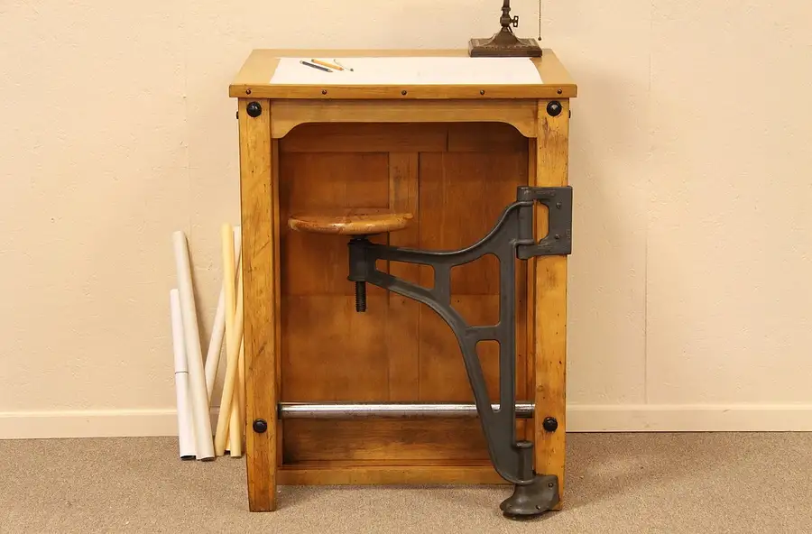 Main image of Antique Desk - Drafting or Artist's Drawing Desk