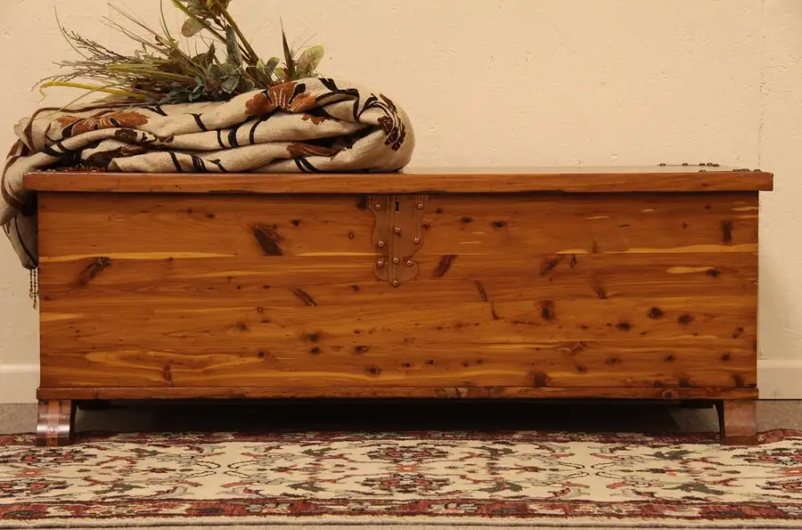 Main image of Cedar Chest or Bench, Copper Mounts