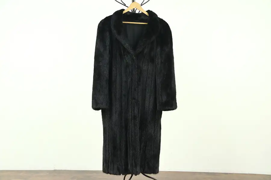 Main image of Lady's Large Full Length Mink Coat, Excellent Condition